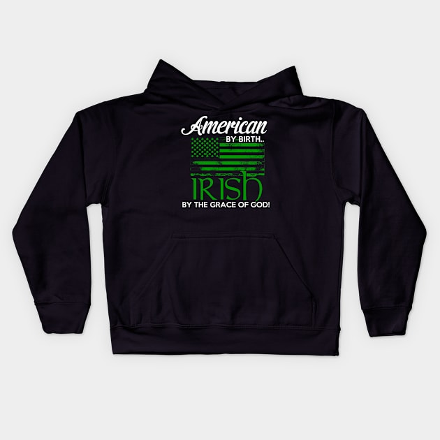 american irish Kids Hoodie by FUNNY LIFE